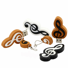 Genuine Cartoon Usb Flash Drive Cute Note De Musique Usb Flash Pen Drive Musical notes 2GB/4GB/8GB/16GB/32GB/64GB Flash Disk