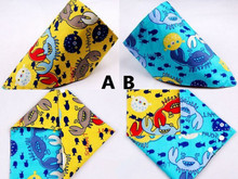2015 NEW Children Bib Baby Bibs Kids Small Scarf Double Faced Two Color Fashion Cotton Towels
