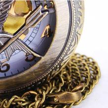 Hot Sale Vintage Antique Unisex Fashion Hollow Out and The Hunger Game cover Quartz Pocket Watch
