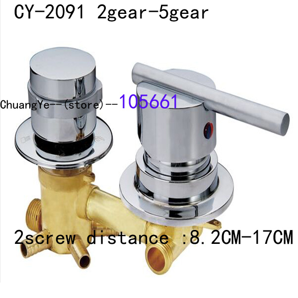 High quality copper cartridge thermostatic mixing valve for solar shower System