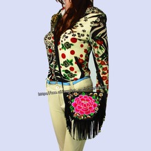 Vintage Hmong Tribal Ethnic Thai Indian Boho shoulder bag message bag handmade embroidery Tapestry SYS 400B