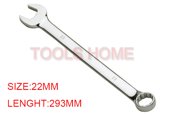 Free shipping!22mm Carbon Steel  mirror polish Chrome plate Combination Wrench  Closed+Open End Ferramentas Hand Tools
