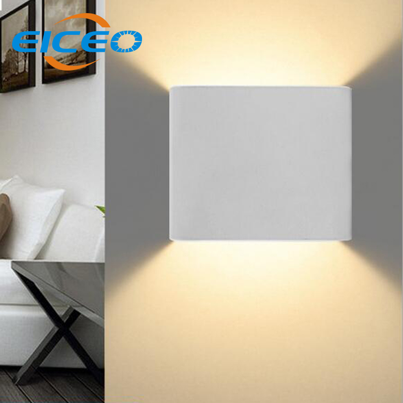 3W Led Indoor Wall Lamp Surface Mounted Cube Led Wall Light White/Black Up And Down Wall Light Indoor Lighting Bracket Lamp