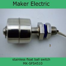 110 V mejor venta de acero inoxidable magnético bola flotante interruptor de nivel MK-SFS4510 interruptor de flotador magnético