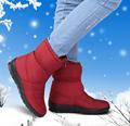 Fashion 2017 feather boots their warm winter boots Waterproof non slip short boots thickening within short
