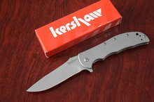 6 unids/lote 8CR13MOV acero ee.uu. Kershaw 3655 Volt SS plegable cuchillos de caza del cuchillo campamento exterior 410 manija envío gota