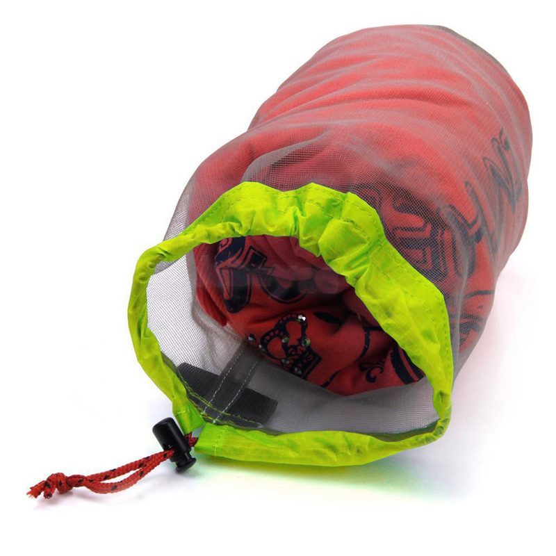 New Arrival Free Shipping Tavel <font><b>Camping</b></font> Sports Ultralight Mesh Stuff Sack Drawstring Storage Bag Outdoor Tool H1E1 New Arrival Free Shipping Tavel <font><b>Camping</b></font> Sports Ultralight Mesh Stuff Sack Drawstring Storage Bag Outdoor Tool H1E1