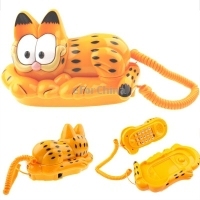 New Free Shipping Cute Garfield Cartoon Shape Wire Corded Telephone Children Phone