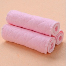 10pcs lot 3 Layers Ecological Cotton Baby Cloth Nappy Inserts Reusable Washable Diapers Nappy Liners Nappy