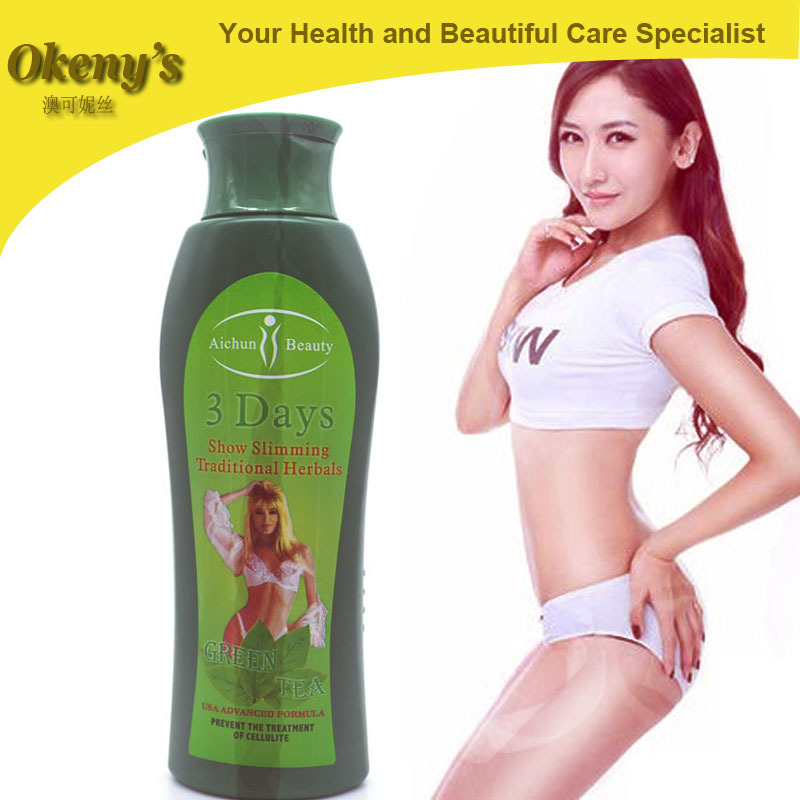 3 days green tea natural plant extract sliming cream fat burning weight loss products full body