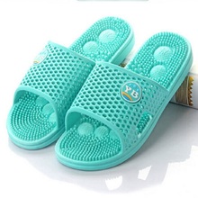 Summer lovers slippers home female summer slip-resistant at home male plastic bathroom acupoint massage slippers ctx04