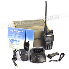 New Baofeng UV B6 Dual Band Radio VHF and UHF Walkie Talkie 2 Way Radio Free