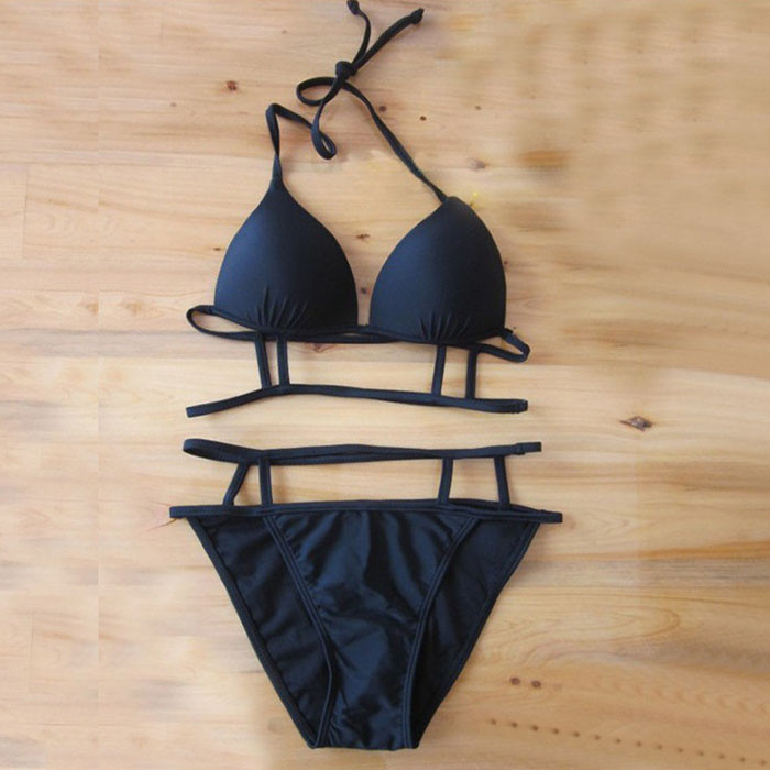 2015 Brand Women Swim Wear Push Up Bikinis Sexy Triangl Bathing Suit Bandage Swimwear Bikini Set Brazilian Swimsuit Plus Size (10)