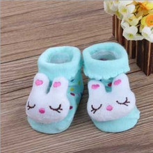 30 Colors Cartoons Anti Slip Lovely Cute Child Infant Toddler Baby Socks Boy Girl Unisex Boots