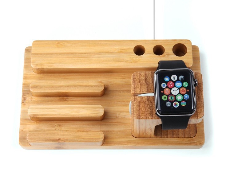 2015 New Multi Wood Stand Charging Dock Charger for Apple Watch Wooden Bamboo Smart Holder for iPhone 6 Plus 5 5S 4 4S Pen Holder Brackets (13)