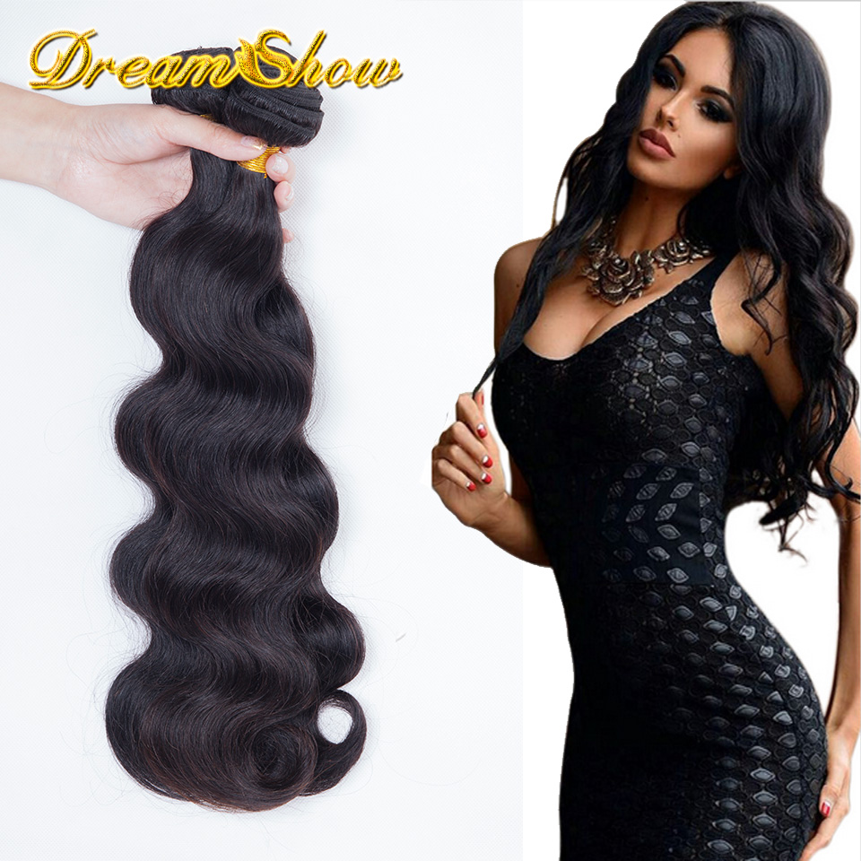Queen Hair Products Brazilian Body Wave 3 pcs lot Brazilian Virgin Hair Body Wave,Natural Black Brazilian Hair Weave Bundles