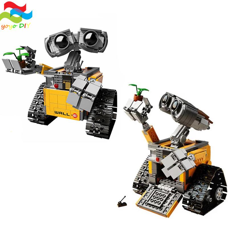 LEPIN Brand Series Wall E lovable Robot Model Building Kits Minifigure Blocks Bricks 16003 Kids Toys Gifts