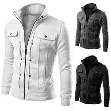 Foreign manufacturers selling Amazon hot men’s fashion collar cardigan jacket decorative buttons Hoodies Sweatshirts