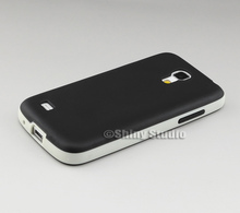 Fashion Dual Color Rubber Soft Silicone Gel TPU Case For Samsung Galaxy S4 Mini I9190 I9192
