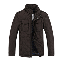 2015 New Arrivals Thick Warm Winter Coat Men Parka Homme Overcoat Casual Quilted Jacket Slim Fit