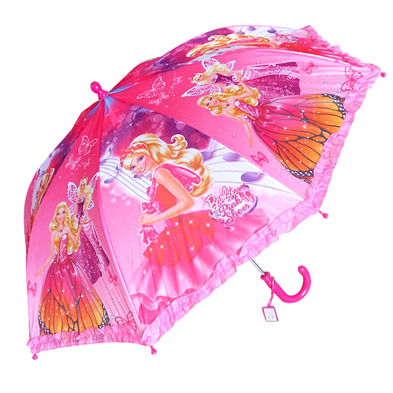 Children Girl Umbrella Barbie Cartoon Umbrella Kids Parasol Birthday