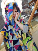 2016 Fashion Women Brights Colorful Checked Plaid Cotton Scarf Grids Large font b Tartan b font
