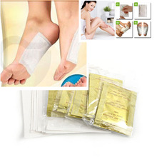 10 PCS GOLD Premium Kinoki Detox Foot Pads Organic Herbal Cleansing Patches Free Shipping M01024