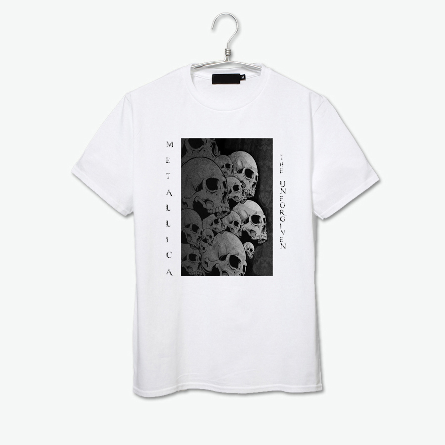 The unforgiven Metallica rock band digital printing vintage fashion men women t shirt