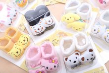 24 Style Lovely Cute Newborn Baby Socks Animal Cartoon Doll Infant Socks Model Anti slip Boys