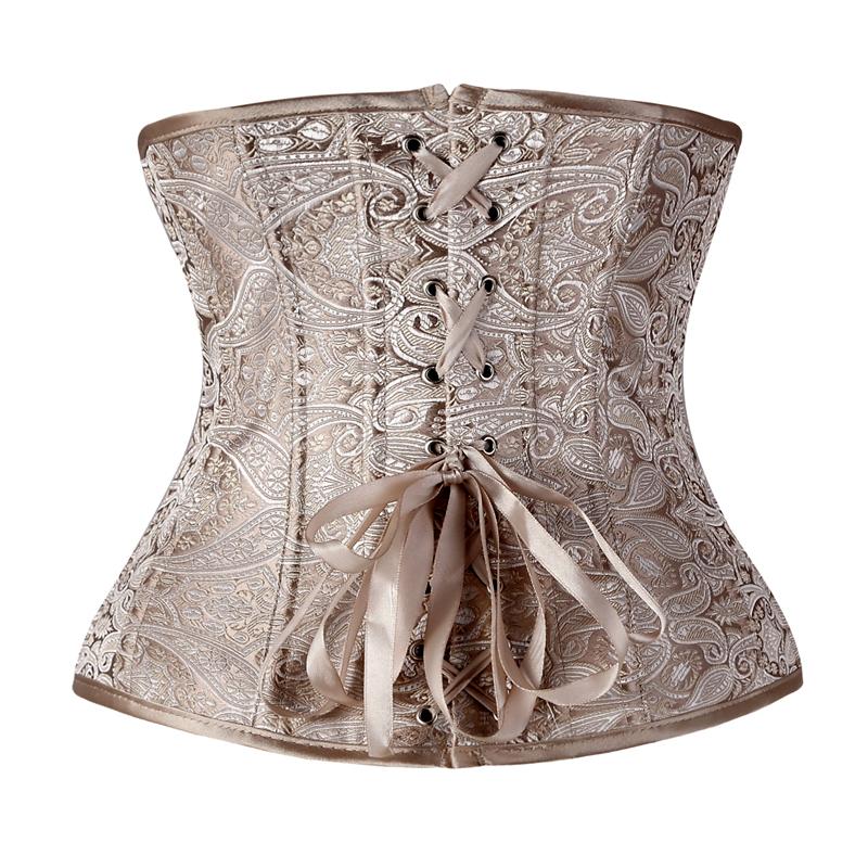 Wholesale Floral Pattern Underbust Vintage Waist Training Corset Top GOTH  Bustiers Boned Lace Up PLUS SIZE S 2XL Read Our Size Chart TFS From Paluo,  $35.81