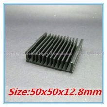 (2pcs/lot) High quality 50x50x12.8mm radiator Aluminum heatsink Extruded heat sink for Electronic heat dissipation