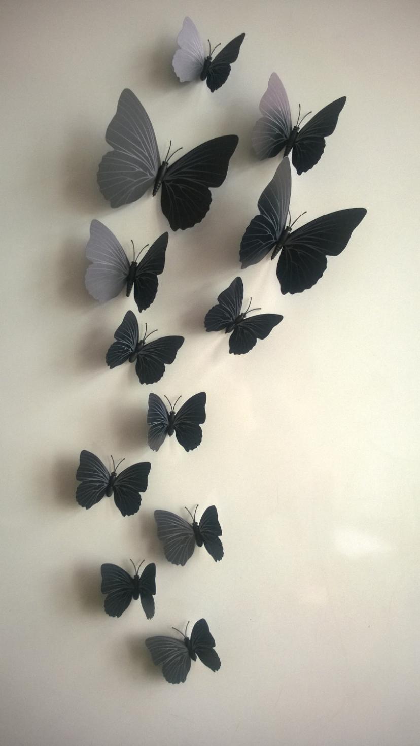 бабочки на стене фото