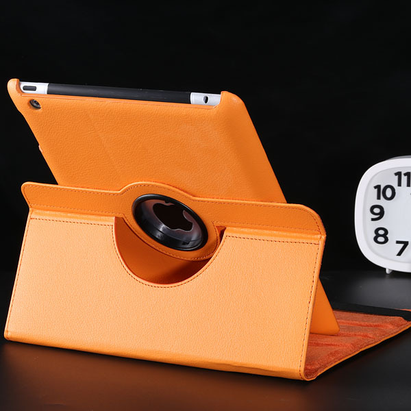 New Flexible Ultra Thin Flip Leather 360 Rotating Cases For Apple iPad2 3 4 Fashion Smart