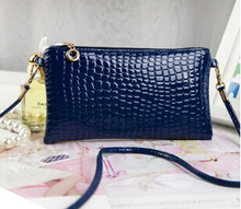 Crocodile grain bag handbag shoulder bag Messenger bag women clutch handbag 2015