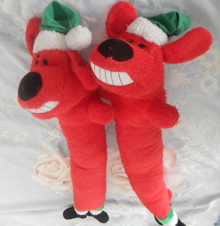 Large Dog pet funny toy plush Christmas day gift p...