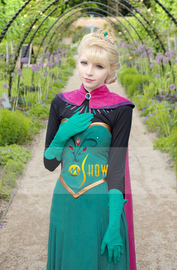 2016 cosplay anna elsa halloween costumes for women plus size adult snow queen elsa anna costume - Halloween Anna Costume 2016 cosplay anna elsa halloween costumes for women plus size adult snow queen elsa anna costume - Halloween Anna Costume