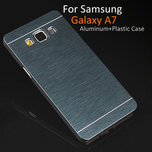 Luxury Metal Brushed Aluminum Plastic Case For Samsung Galaxy A7 Phone Case Cover For Samsung Galaxy