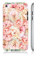 Mobile Phone Case Retail 1pc peony flowers Protective White Hard Back Case Cover For Ipod Touch 4 4th Free Shipping
