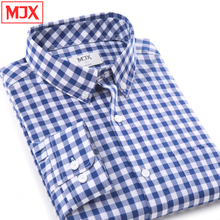 New springsummer 100cotton high quality pattern men business font b plaid b font shirts social long