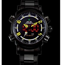 Brand new fashion LED digital watch business men stainless steel quartz watches luxury watches Dress waterproof