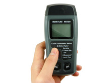 Digital 2 pins Digital madera medidor de humedad medidor termometro LCD Display Hold 0 ~ 99.9% portátil de medición de humedad