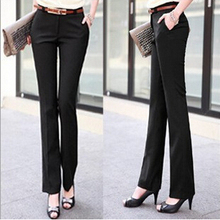 2016 Summer Women OL high Waist Overalls formal Work Pants western-style trousers Plus Size XXS-5XL
