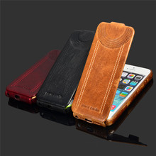 Deluxe Retro Flip Genuine Leather Case For iPhone 5 5S Luxury Phone Back Cover Cases With Fashion Logo Vintage Black Brown Red