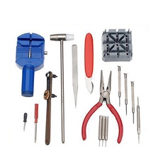 Lowest Price 16pc Deluxe Adjust Watch Back Case Spring Bar Remover Opener Tool Kit Repair Fix Pin Link Remover Set Watchmaker