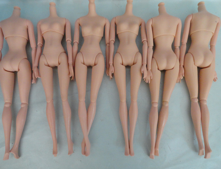 20Pcs/lot High Quality Plastic Solid Doll Naked Body For DIY 12 Joints Doll Body Without Head For Barbie Doll Free Shipping NEW