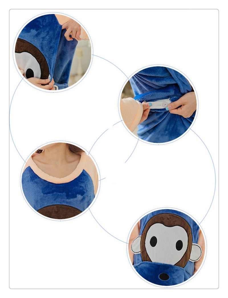 monkey pattern women pajamas (2)