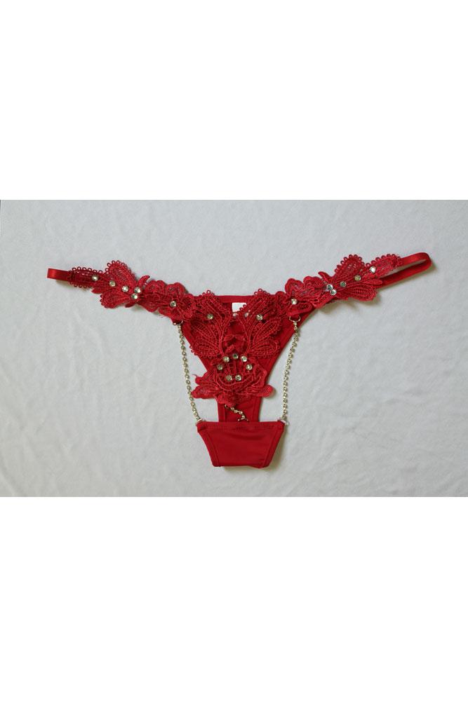 Women Embroidery Crystal Lace underwear panty lady sexy Mash lace g-string with beading sexy lingerie hot open crotch pants Panties7561