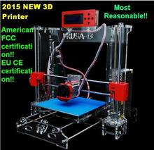 2015A Upgraded Quality High Precision Reprap DIY Printer kit with printer 3D print LCD prusa I3