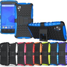 Heavy Duty Strong Silicone Cover For LG Nexus 5 Tough Hard Case PC+TPU Shockproof