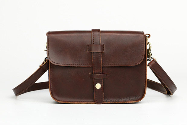 Men Women PU Leather Small Flap Messenger Crossbody Bag Single Shoulder Solid Vimtage Zipper Casual Bags YZ2125